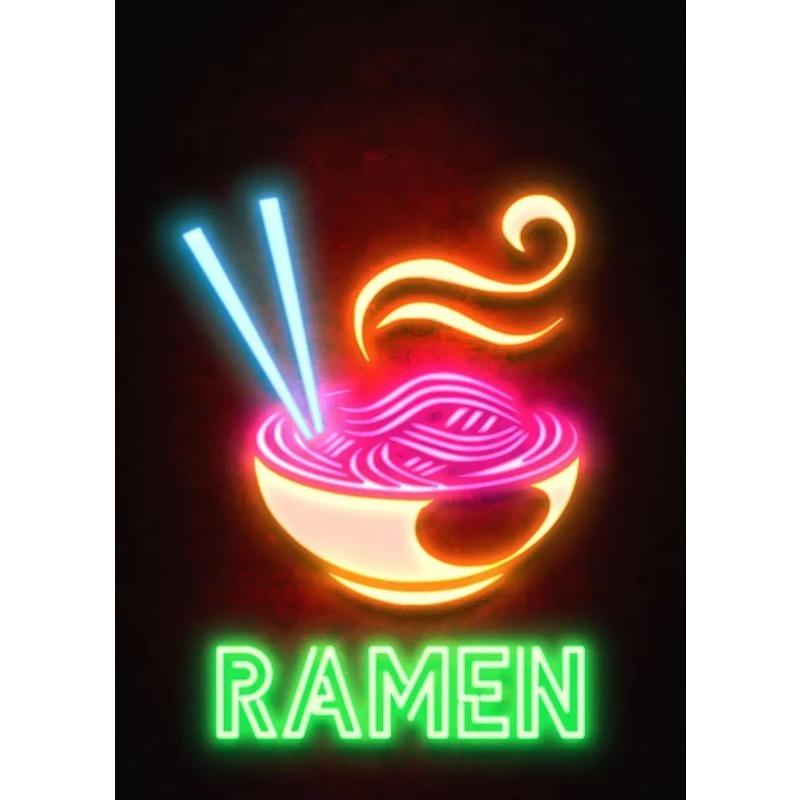 

Неоновый эффект Еда Бургер Пицца Рамен Кофейная чашка Кекс Ресторан Постеры Принты Холст Живопись Настенные картины Кухонный декор БЕЗ СВЕТОДИОДОВ 21cm×30cm NoFrame