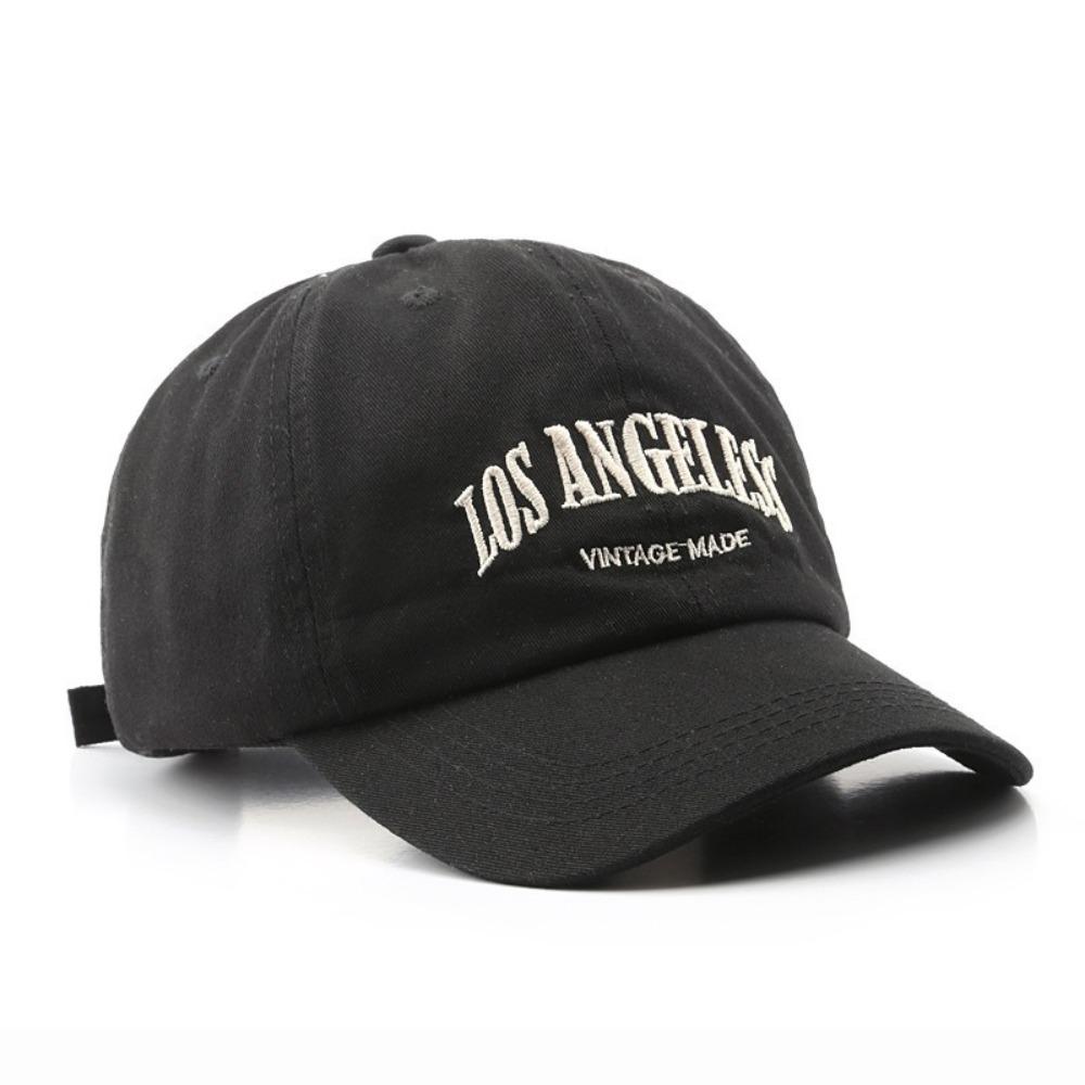 

Fashion Cotton Baseball Cap Unisex Retro Casual Embroidery Hat Sun Hat чёрный