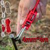 Awning Rope Hook Camping Tent Tie Metal Lifting Pulley Fastening Wind Rope Buckle 4mm Tent Anchor