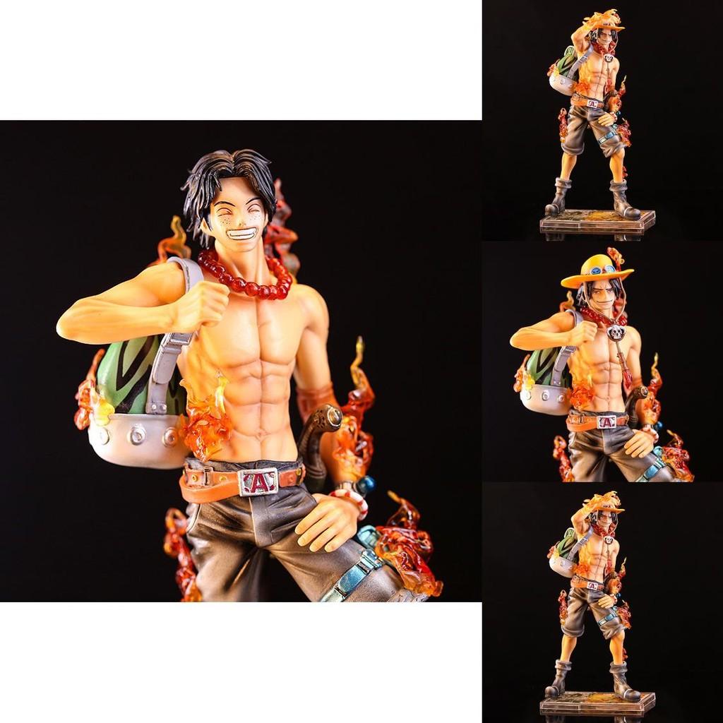 Exquisite PVC-Sammelfigur von Ace aus One Piece mit künstlerischem Doppelkopf-Design
