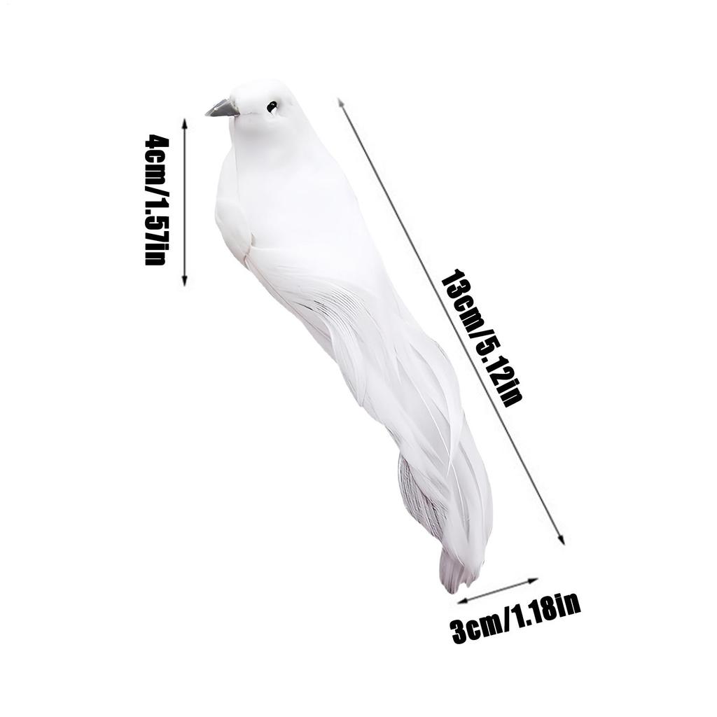 Artificial Birds for Outdoors Christmas Wedding Decoration Decorative Fake Birds for Home Decor Enthusiasts Study Bedroom Living