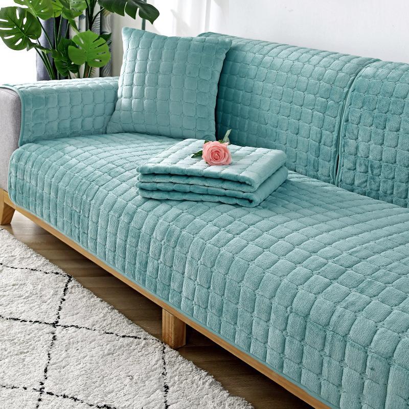 Sofa Cushion 1PCS Flannel Sofa Cushion Winter Non-slip Cushion Autumn and Winter Seat Cushion