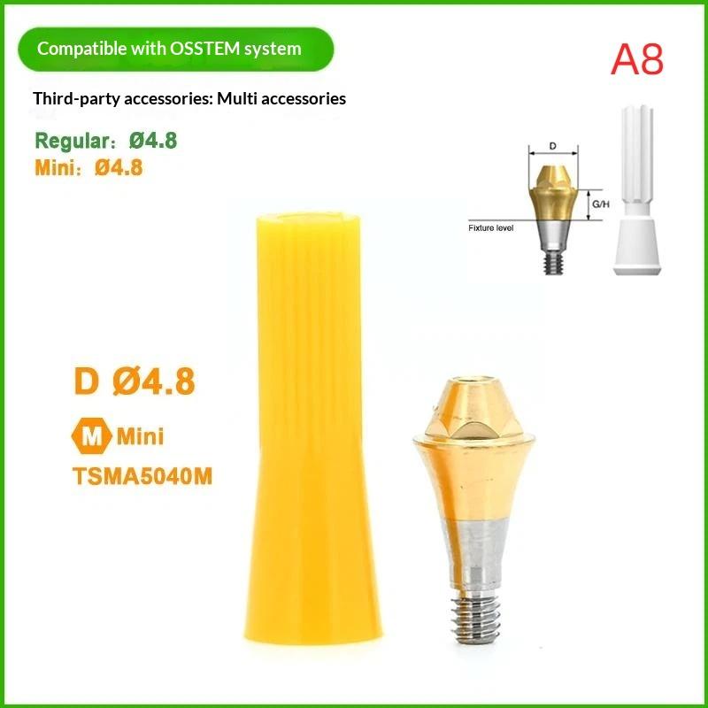 1 Set 4.8Mm Composite Right-Angle Abutment Implant Substitute Titanium Alloy Material Dental Lab Replacement Accessory For Osste