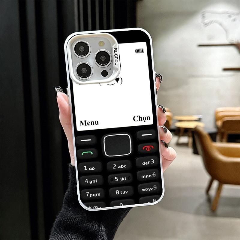 Funny Retro Callphone Shockproof Phone Case for iPhone 17 Air 16 16E 15 Pro Max 14 Plus 13 Mini 12 Back Cover Anti Fall Fundas