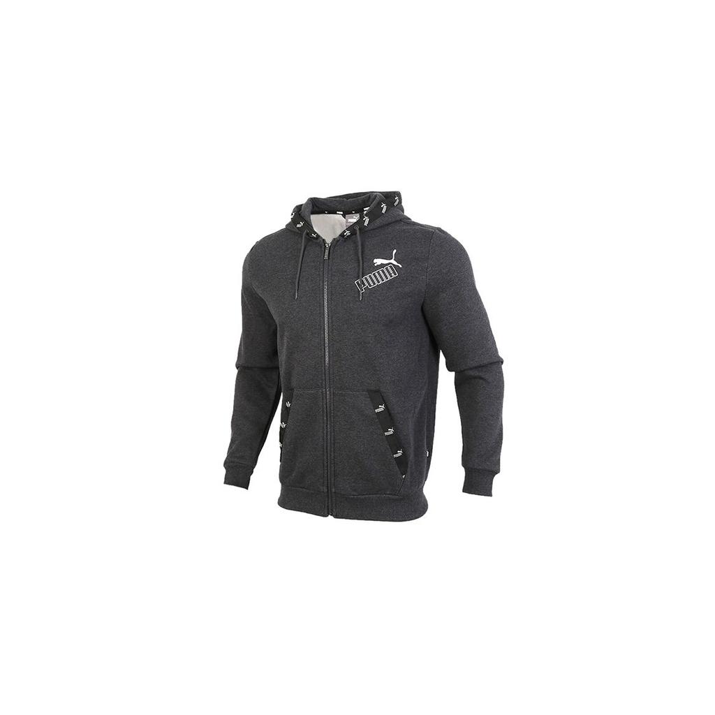PUMA Jackets Men's Black Gray Color Hooded Moderate Other 583523-07