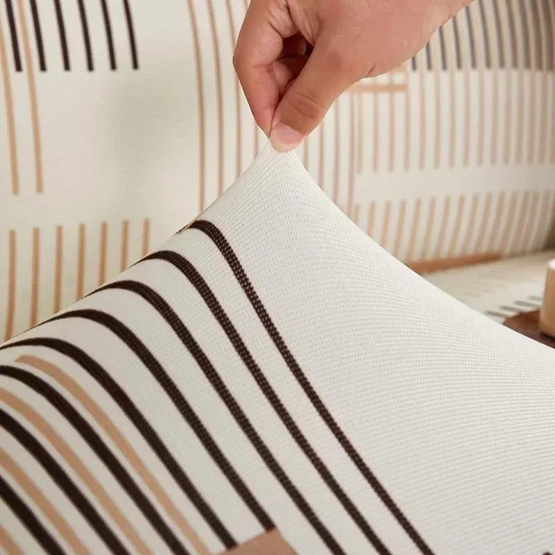 1/2/3Seat Elastic Sofa Covers for Living Room Solid Color Spandex Sectional Corner Slipcovers Couch Cover(L Shape Need Buy 2PCS)