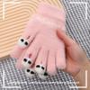 Touchscreen Women's Gloves Cute Knitted Writing Play Phone Warm Autumn/Winter Cartoon Student Versatile