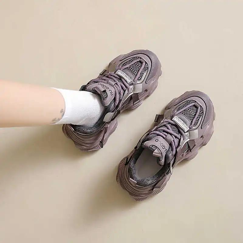 Tied With Ties Women's Brand Shoes Casual Women's Sneakers Size 35 Tennis For Lady Sport Novelties Cheap Cute Loufers