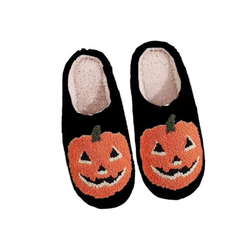 Modne ciepłe kapcie bawełniane dla mężczyzn Halloween Domowe kryte wygodne kapcie Hurtownia