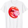 I'm A Sxcker For You Lips Lollipop Graphic Print Men's Casual Cotton T-Shirt