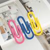 2pcs/pack Cute Colorful Small Large Metal Paper Clip Bookmark Kawaii Stationery Paperclips Planner Clips Office School Supplies