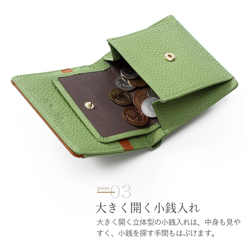 Blanc Pomme Women's Genuine Leather Bi-fold Mini Wallet, Stylish, Bp-1084, DBlue