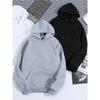 Not Easy To Deform Solid Color Hoodie Men's Autumn and Winter Hot Casual Simple and Comfortable Sweatshirts Daily Outdoor