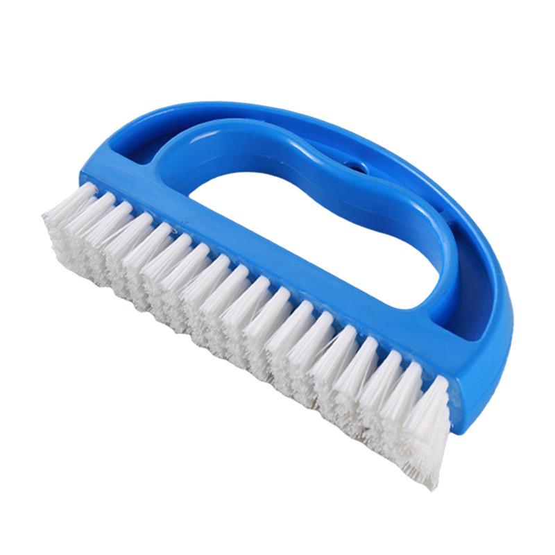 

Tire Brushes For Cleaning Rims D Shape Detail Brush With Fine Bristle And Curved Handle Quick Bubble Easy Scrubbing Car Carpet синій