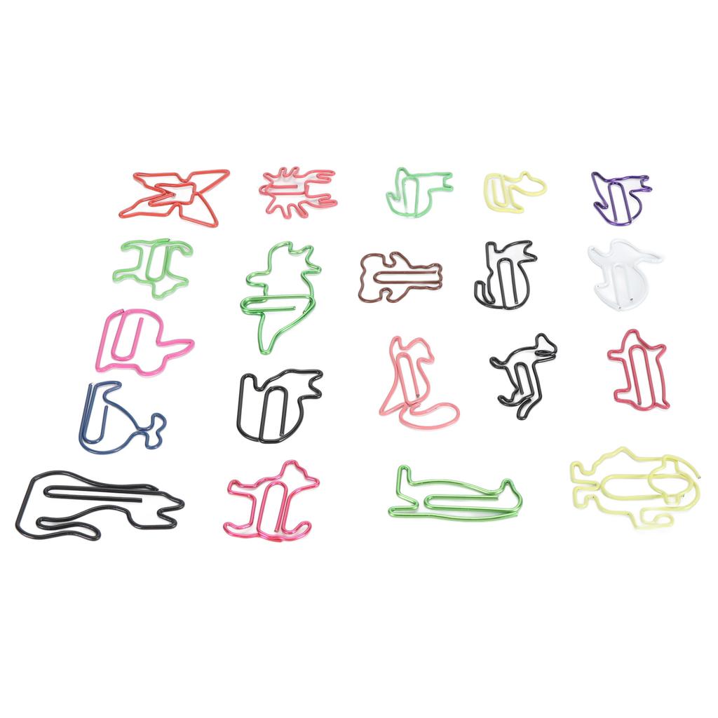 100pcs Paper Clips Colorful Cute Exquisite Mini Metal Paperclips for Party Invitation Cards
