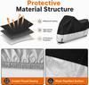 Waterproof Outdoor Motorcycle Cover with Lock Holes and Storage Bag (245x 105 x 125 cm)