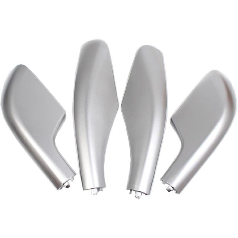 Car Roof Rails Rack End Cover Shel Replacement 4pcs Fit for Land Cruiser LC100 FJ100 1998-2007(Black)