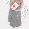 Full Finger Cute Warm Gloves Nylon  Gloves Harajuku Knitted Mittens  Outdoor
