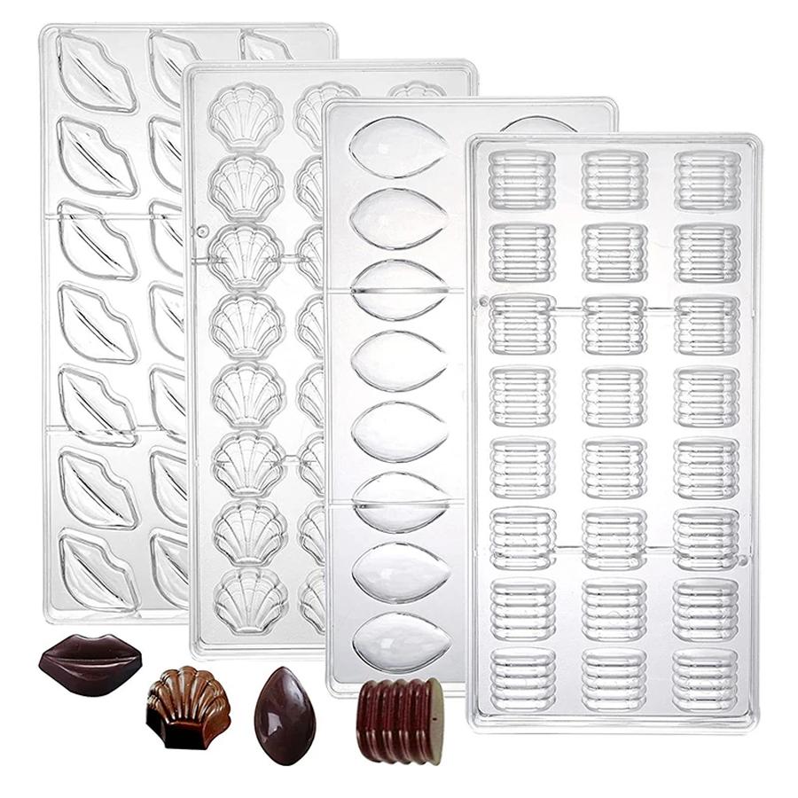 5 Styles Chocolate Mold Kitchen Restaurant Baking Tool for Party Dessert Festival Birthday Gift Handmade DIY Crafts XJM