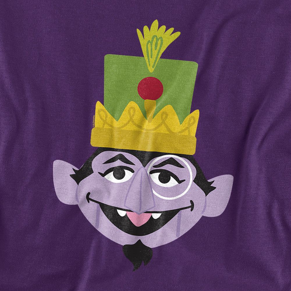 Sesame Street Unisex Adult Count von Count Nutcracker Christmas T-Shirt