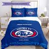 Arema Football Club Printed Pattern Duvet Cover Set – Includes 1 Duvet Cover and 2 Matching Pillowcases Bedroom Decor Christmas Gifts