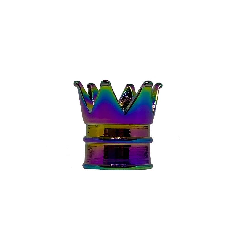 1/4PCS Creative Crown Aluminum Car Wheel Tyre Tire Air Valve Stem Cap Dust Cover Car Styling Decorative Auto Exterior Decoration Valve Stems 1
