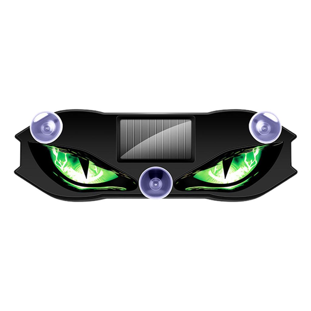 Universal Led Solar Power Car D emon Eye Light Cool Flashing Warning Light Dynamic Safety Vehicle Signal Lights