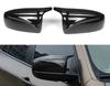 1 Pair M Style ABS Gloss Black Carbon Fiber/ABS Rearview Mirror Covers Caps For BMW X5 X6 E70 E71 2007-2013