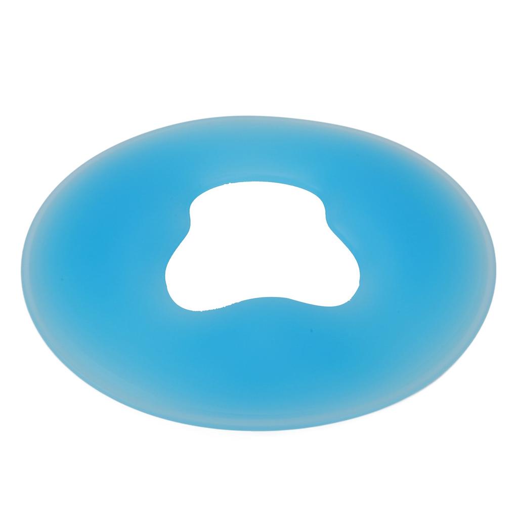 Silicone Spa Face Pillow Soft Round Massage Face Relaxing Cushion Pad for Beauty Salon Blue