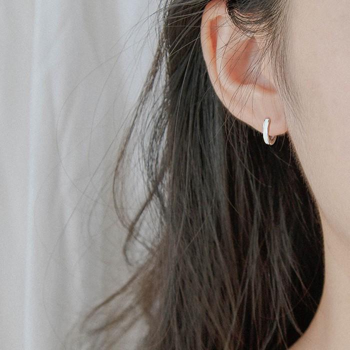 Damen Runde Ohrstecker - Trendige Kreis Ohrklemmen, Schlaf-in-Stil, Koreanische Mode