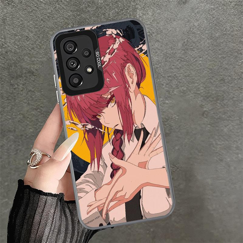 Anime Character Makima CSM Soft Phone Case for Samsung A17 A16 A15 A14 A13 A57 A56 A55 A54 A53 A37 A36 A35 A34 A33 A26 A25 A24 A
