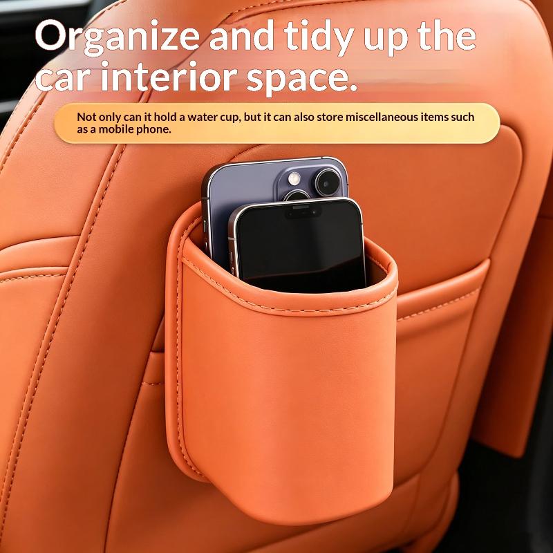 Car Cup Holder with Rear Seat Clip Multifunctional Car Organizer Stable Fix for Long Drive Coffee Water Snack Storage