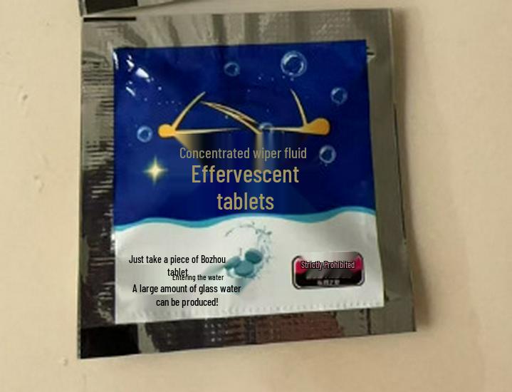 

Glass Cleaner Tablets - Concentrated Effervescent Car Wiper Fluid