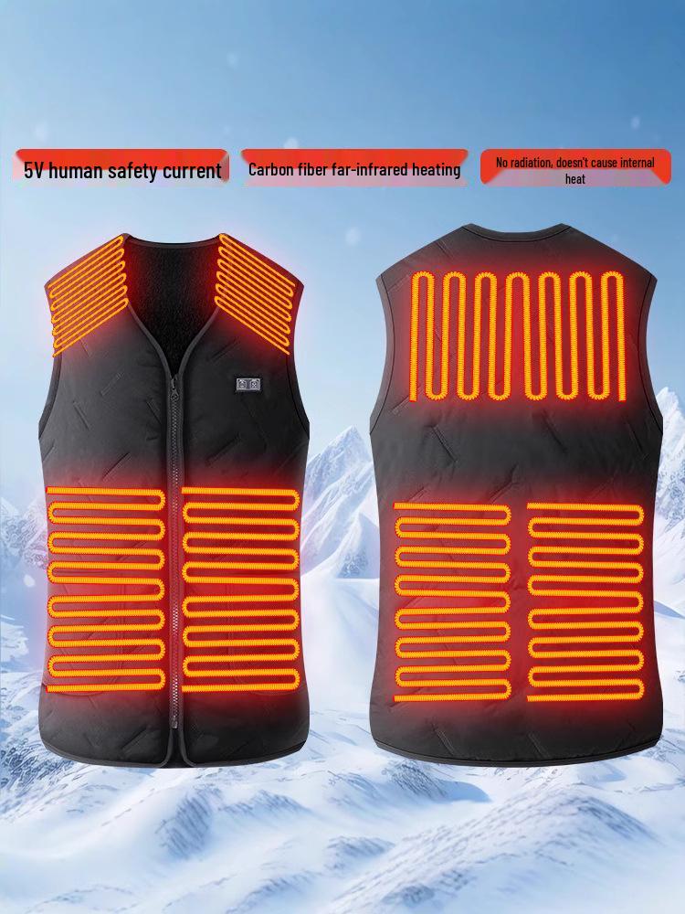 Heated Cotton Vest for Outdoor and Leisure - Unisex Winter Warmth