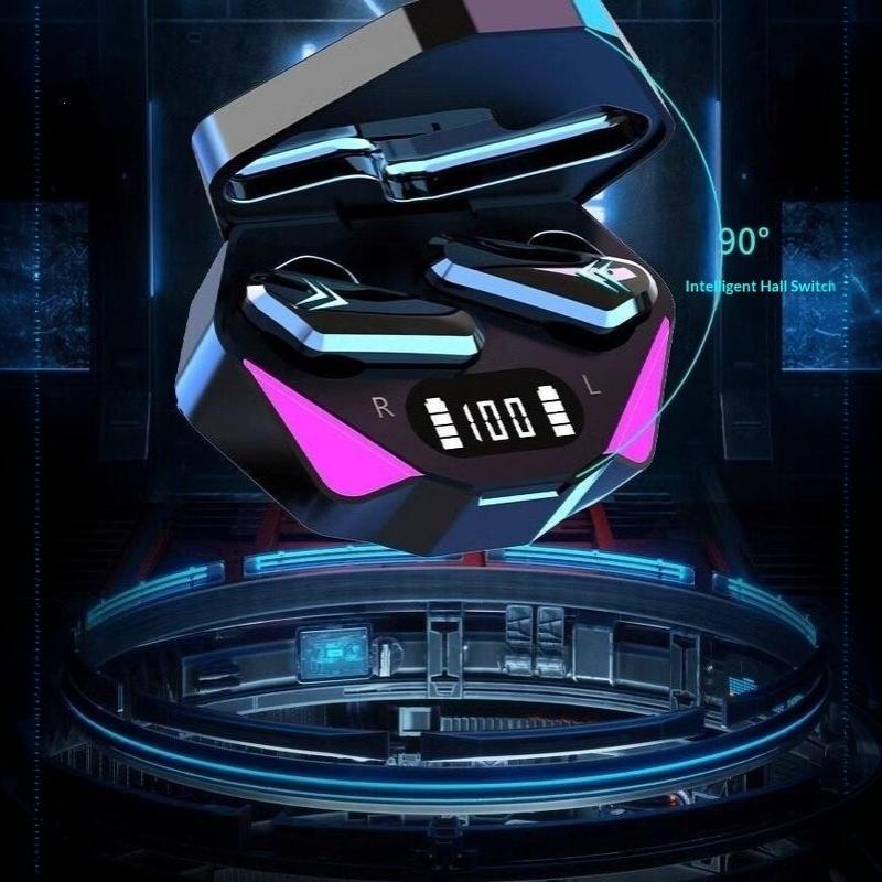 Wireless Gaming Earbuds Low Latency HD Mic RGB Light HiFi Sound For E Sports Mobile Gaming