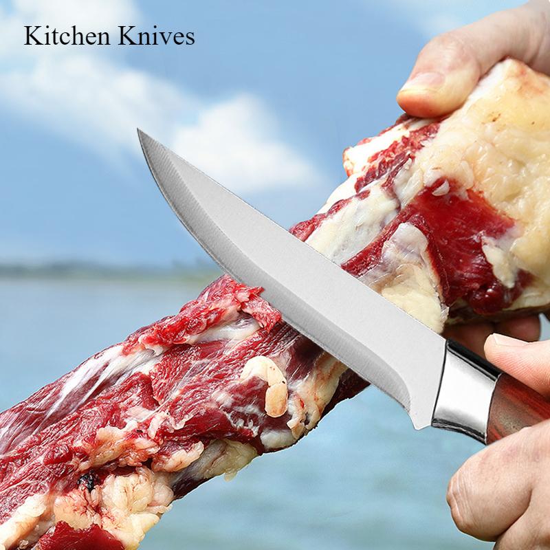 Stainless Steel Boning Knife Special Knife for Killing Pigs Butcher Sheep Skin Peeling Knife Boning Knife Special Butcher Knife