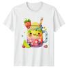 Cute Kawaii Fruit Drink TShirt Summer Refreshing Gift For Him And Her