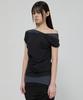 Peulleeoeob 2-Layered Top (Fl-141_Black&Charcoal)