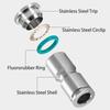 PU PE PV PY PZA SA PM PK PLM 304 stainless steel metal pneumatic quick coupling 4 6 8 10 12 14 16mm push in air Hose connector