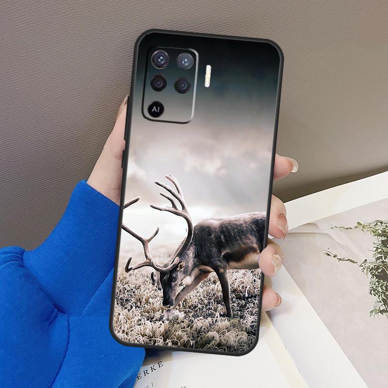 Deer Hunting Camo Case For Oppo A77 A57 A17 A60 A80 A40 A74 A54 A94 A78 A98 A18 A38 A58 A96 A76 A16 A15 A5 Pro