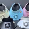 Wide Brim Panama Cap Breathable Visors Outdoor Fan Sun Hat  Camping Hiking