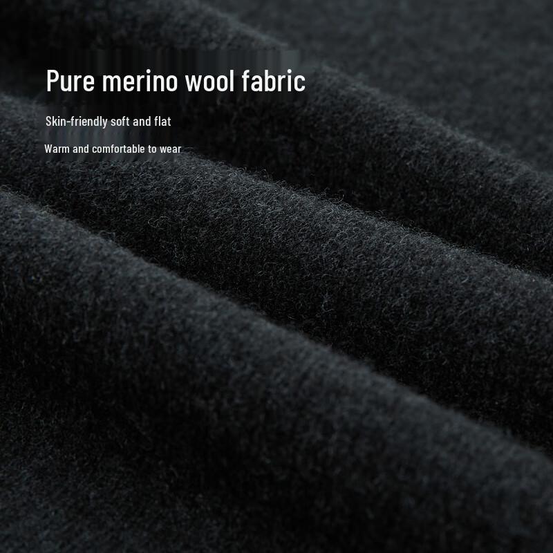 HLA Men's Solid Half-Turtleneck Long Sleeve Wool Sweater