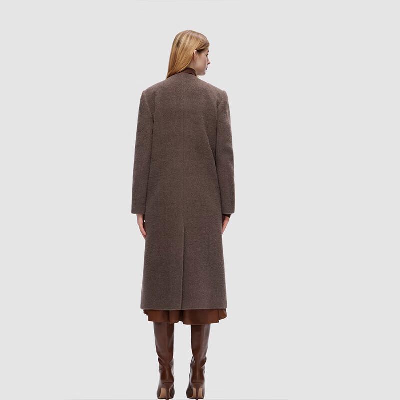 ELLASSAY Faux Two-Piece Elegant Wool Blend Coat