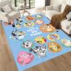 Bluey's Playful Pals Square Rugs Are a Great Choice for Living Rooms, Bedrooms, Home Décor, and As Gifts.