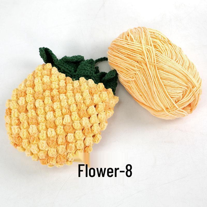 Su He 4-Strand Combed Cotton Yarn for Handmade Knitting: DIY Milk Cotton for Dolls, Cushions, and Blankets.