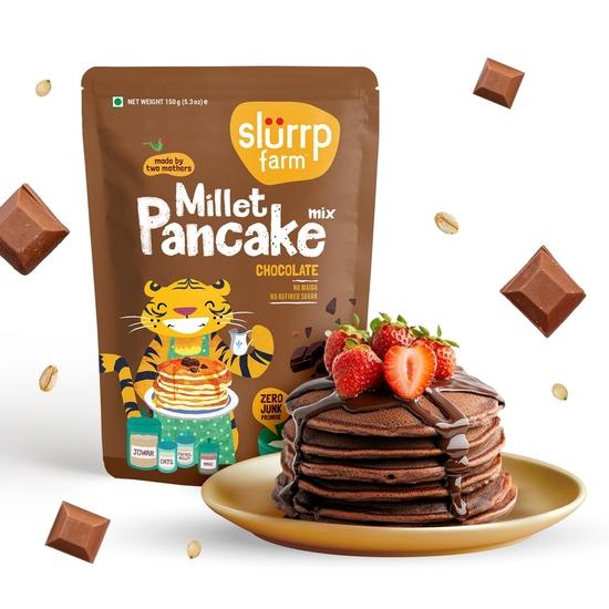 Slurrp Farm Instant No Maida Millet Pancake Mix | Chocolate, 150 G 200GM