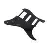 Electric Guitar Pickguard PVC Plastic Guard Scratch Board Front Plate Panel Cover Instrument Accessories 1 Layer Black