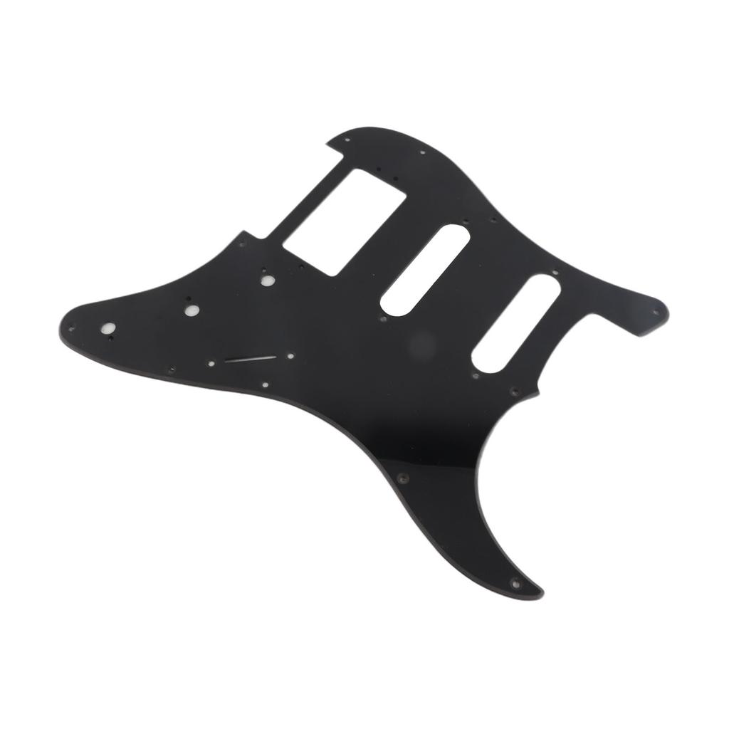 Electric Guitar Pickguard PVC Plastic Guard Scratch Board Front Plate Panel Cover Instrument Accessories 1 Layer Black