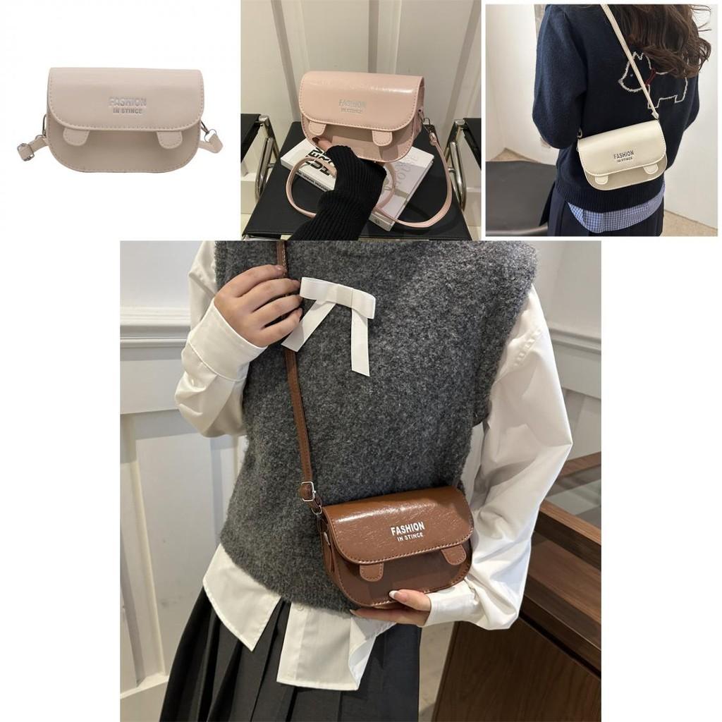 Chic Minimalist Letter Print Small Shoulder Bag For Winter Fashion Essentials