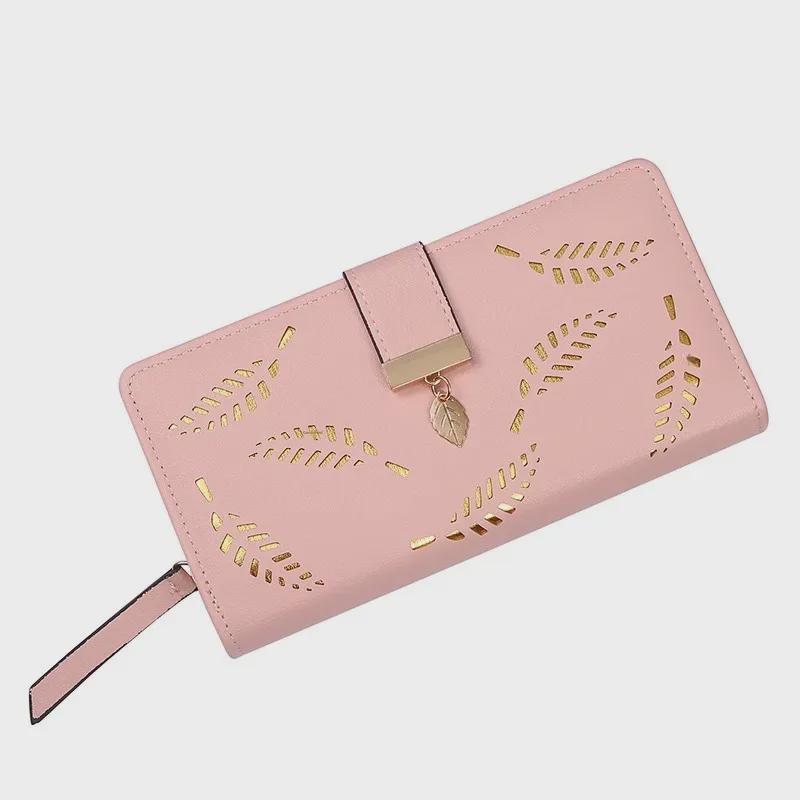 2024 New Women's Korean Leaf-Design Zipper Wallet & Card Holder